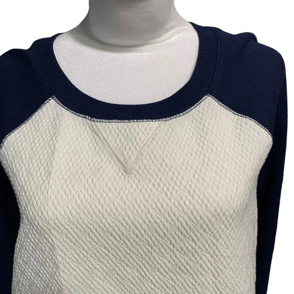 NORDSTROM Halogen Cream Cloud Two Toned Sweatshirt - Small - Picture 2 of 6